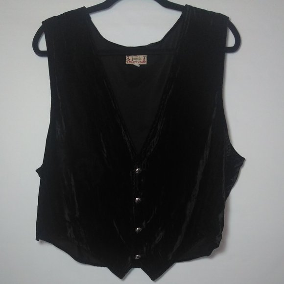 Velour Black Vest - Picture 4 of 7